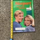Vintage Newport Cigarette Alive with Pleasure Metal Tin Sign 1987 blonde people