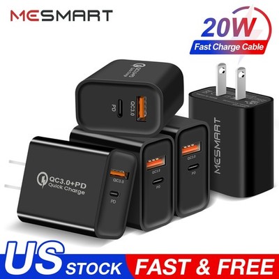 Wall Adapter 2 Port Universal Power Fast Charger Lot For iPhone 17 16 15 Pro Max