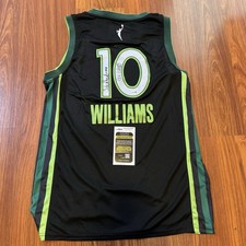 Courtney Williams Minnesota Lynx Autographed Jersey Inscribed Studbudz JSA COA