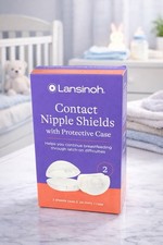 Lansinoh Contact Nipple Breasfeeding Shields w/Protective Case 24 mm 2 ct