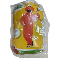 Disguise Sesame Street Elmo Jumpsuit Costume  Mask Adult XL 
