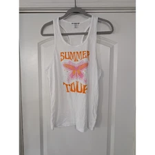 Sub Urban Riot Summer Tour Graphic Tank Top White Women's Large beachy