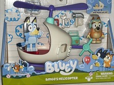 Bluey Bingo Figure Helicopter Vehicle Tools Playset New