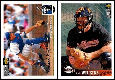 Collectors Choice Rick Wilkins (2) Card Lot - UNIQUE FIND   ONE OF A KIND