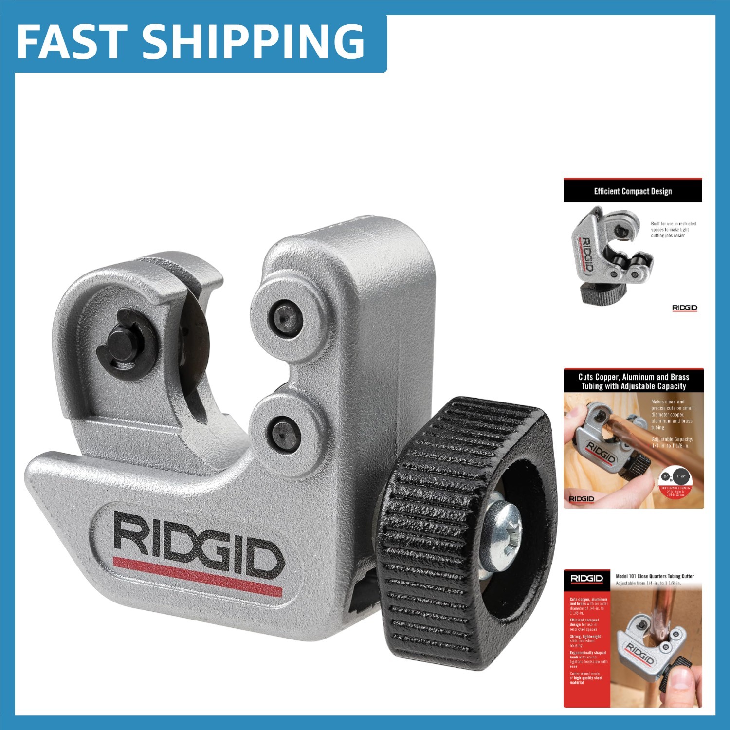 CC247 Close Quarters Tubing Cutter | 1/4" to 1-1/8" Capacity, Durable & Light...