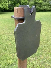 Magnum Target 12” Tall IDPA/ISPC Steel Shooting 3/8 AR500 Range w/ 2x4 Hook