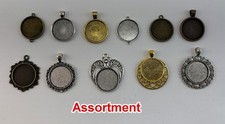Assortment of Round Pendant Cabochon Setting Blank Inner:25mm