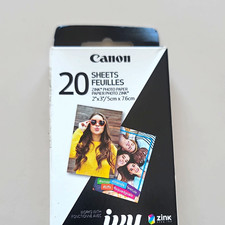 Canon IVY ZINK Sticky-Backed Photo Paper 2x3 in 20 Sheets ZP-2030-20