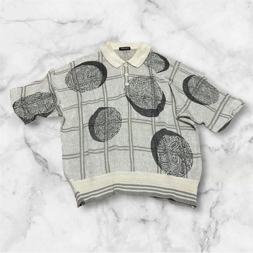 VESTOPIA Vintage Knit Top Check & Paisley Pattern Free Size video thumbnail