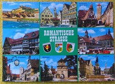 Postcard Würzburg, romantic street (105B-21)
