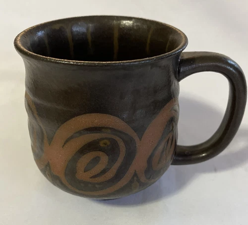 Otagiri OMC Japan Hand Crafted Hand Painted Coffee Mug Swirling Drip Glaze