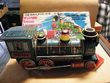 Modern Toys Battery Operated Made In Japan Tinplate Western Special Locomotive
