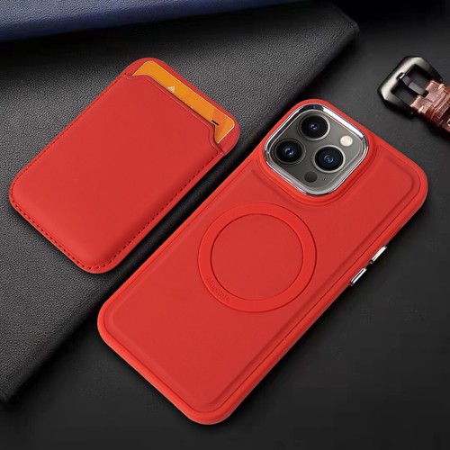 For iPhone 15 Pro Max 14 13 12 11 Magsafe Card Pocket Silicone Slim Case Cover - 第 21/21 張圖片