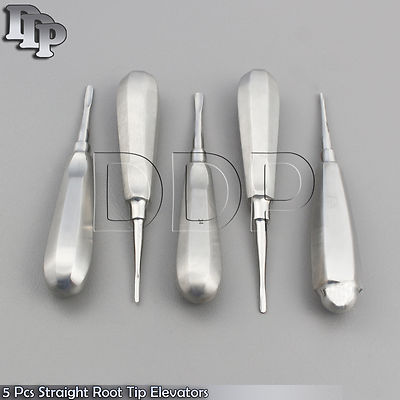 3 Elevatori Dentali Dritti #34 #34S #81 - Strumenti Chirurgici In Acciaio ODM