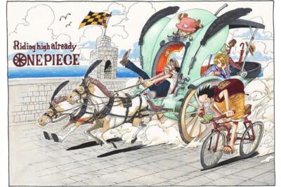 世界20部限定　ONE PIECE / Riding high already! ONE PIECE Manga ART Heritage Limited of 20 Eiichiro Oda Riding