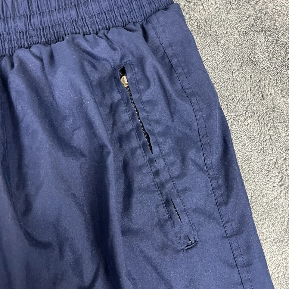 复古耐克运动裤衬里男式中号蓝色慢跑锥形踝拉链 — 第 3/4 张图片