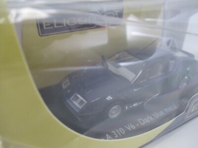 Voiture Miniature Eligor 1/43 Renault Alpine A310 Bleu Métallisé - Modèle 1981, état Neuf, Boîte D'origine