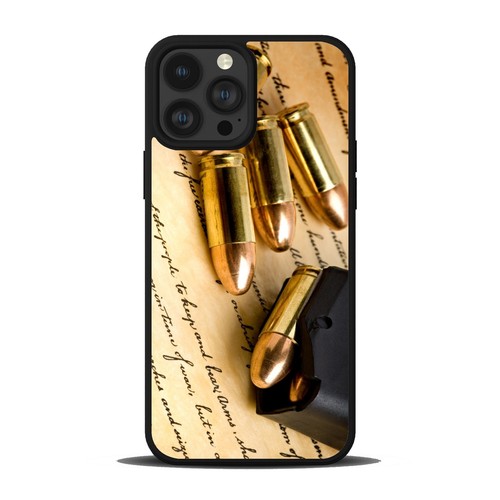 Anti scratch Cover 2nd Amendment Bullets For iPhone SE XS XR Max 5 6 7 8 Plus - Picture 3 of 25