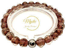 Mystic Firefly Lampwork Glass Glow in the Dark Bracelet Custom Made For You