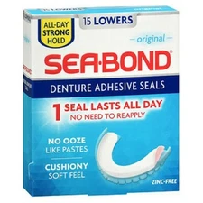 Sea-Bond Denture Adhesive Wafers Uppers  Box Of 15 By Sea-Bond