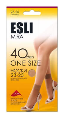 Conte/Esli Mira 40 Den - 1 Pair (Pack) Classic Elastic Women's Socks #17S-179SPE