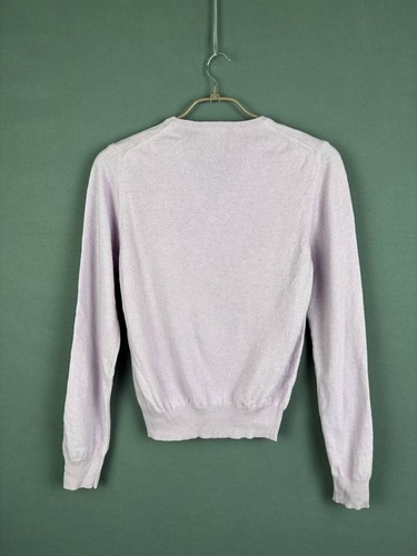 Fred Perry Mens Sweater Size M Gray Wool Long Sleeve V-Neck Pullover - Picture 2 of 6