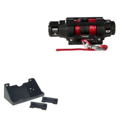Viper 6000lbs V3 Winch Red Rope With Mount For Kawasaki Prairie 650 2001-2003