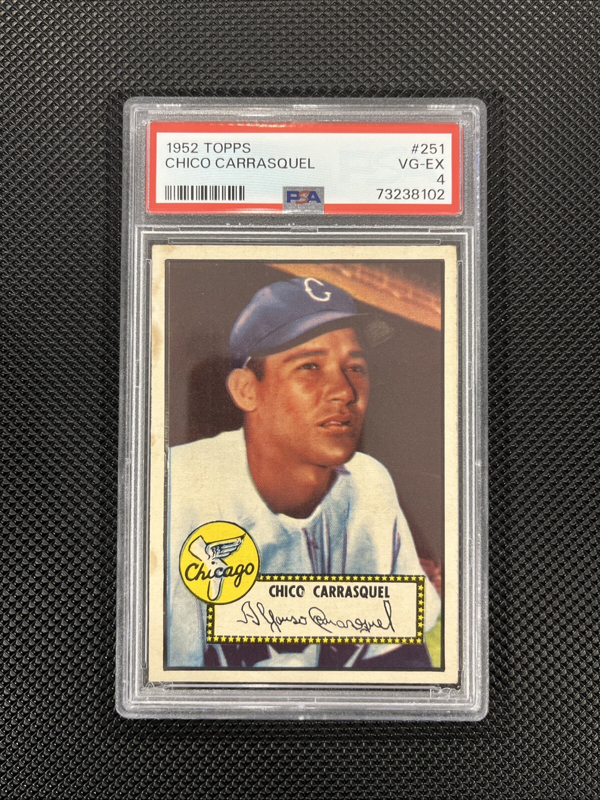 1952 Topps - Semi-High # #251 Chico Carrasquel - PSA 4 - PERFECTLY CENTERED!!!