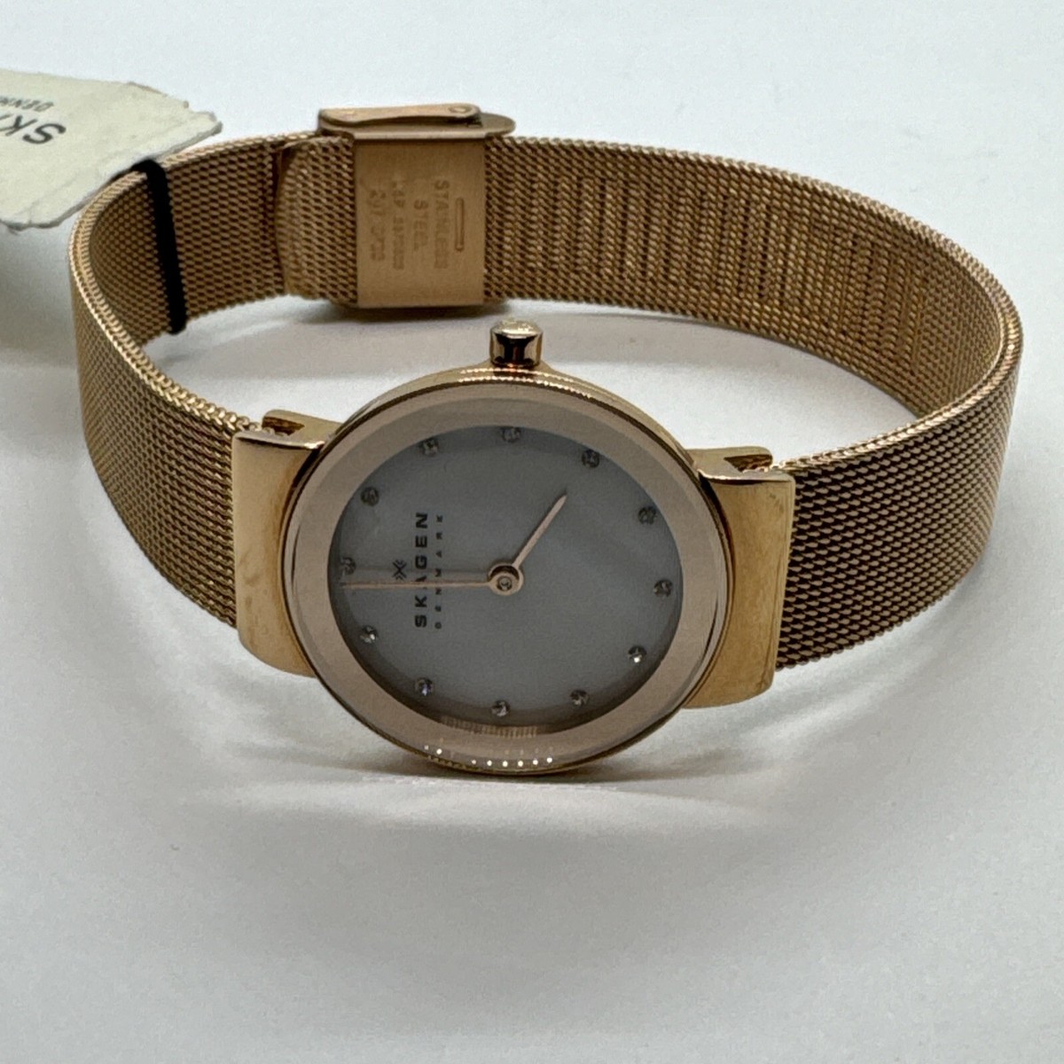 Skagen Freja 358SRRD Women Rose-Tone Steel Mesh Analog Dial  display picture 3