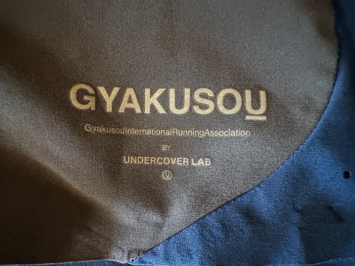 Nike GYAKUSOU DRI-FIT 青 Mサイズ Nike Undercover Gyakusou SS2014 Blue & Gray Split Curve