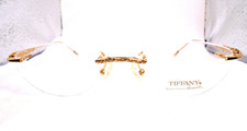 Tiffany Lunettes 23K Gold Plated T790 C4 Gold 52-17 Rimless Eyeglasses Frames