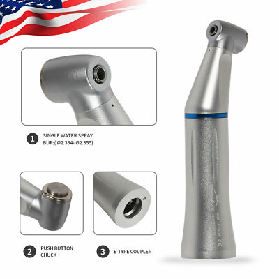 NSK Style Dental Inner Water Spray Contra Angle Low Speed Handpiece Push Button