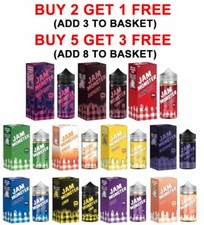 E Liquid 100mI Jam Monster Fruit Custard USA Vape Juice 70/30 & 75/25