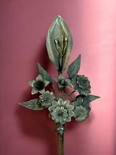 St. Joseph Stick Lily 50cm Metal Bath Silver Calla Flower