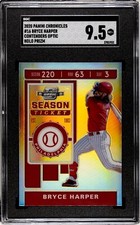 2020 Panini Chronicles Contenders Optic Bryce Harper SILVER HOLO PRIZM SGC 9.5