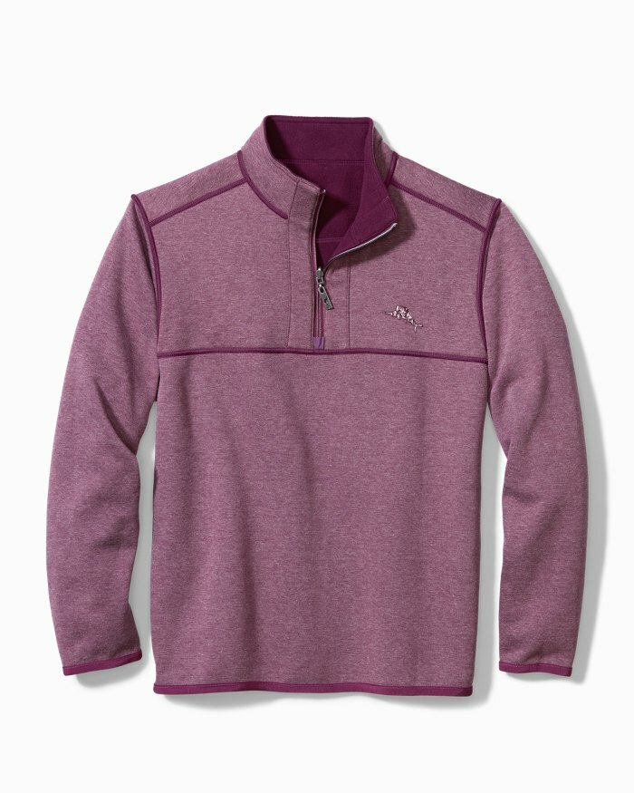 Мужская флисовая толстовка Tommy Bahama Bahama Blitz на молнии Ромовая ягода M 16690₽