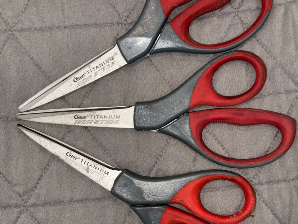 Clauss 18543 Shears 8" OAL 3-1/2" LOC Titanium Blades General Purpose *LOT OF 3* - Image 3 of 4