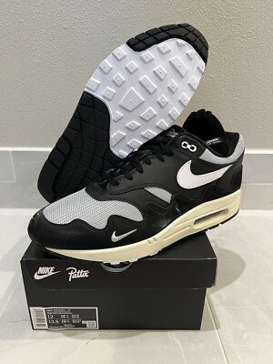 Nike Air Max 1 Patta Waves Black sz 12 DS DQ0299-001 Nike Air Max 1 Patta Waves Black sz 12 DS DQ0299-001