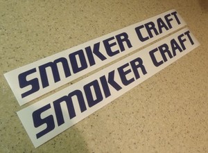 Smoker Craft Decals – Pair – 24 Inch Vinyl Graphics – USA Made – Glossy Finish