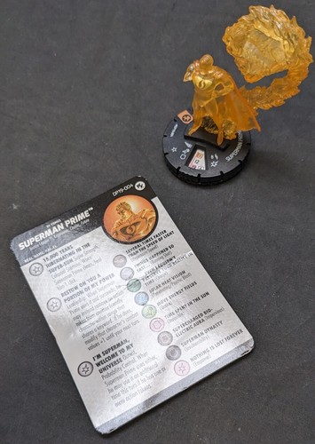 Superman Prime #DP19-004 w/ Card - DC Heroclix Con Exclusive - Right Arm Broken - Picture 3 of 3