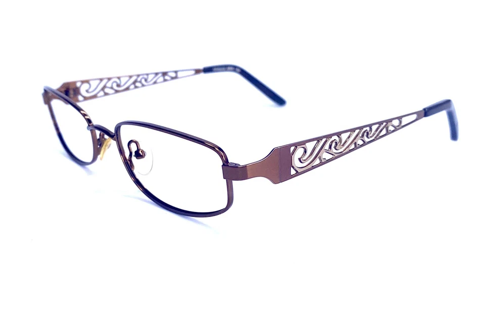 Anteojos de Colección Geoffrey Beene Marco Ovalado de Metal Marrón Antigüedad BRN 50 18 130 Foto 2 de 4