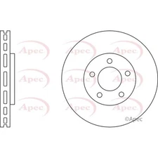 Apec Front Brake Disc DSK2554 - OE High Quality Precision Engineered Part