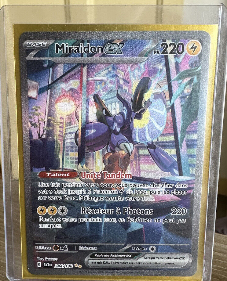 Carte Pokémon Miraidon EX Alternative 244/198 EV01 Écarlate et Violet 1 FR  NEUF