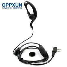 Walkie Talkie Crystal Line Headset Earpiece Earphone Microphone for Kenwood 5R