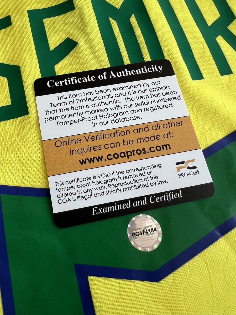 Carlos Henrique Casimiro Brazil Signed Autographed Nike Jersey PCA