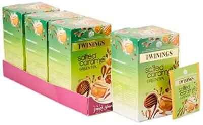Twinings Salted Caramel Grüntee, 80 Umschläge Multipack mit 4 x 20 Umschlägen