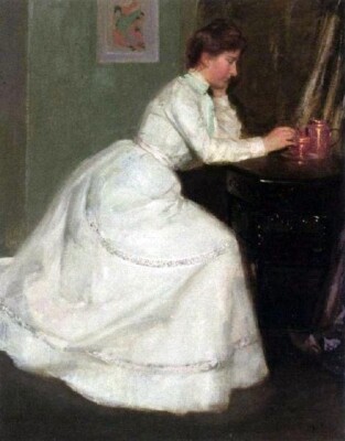 Dream-art Oil painting Portrait-Of-Alice-Carey-Richard-Edward-Miller-oil-paintin