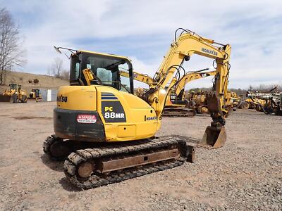 KOMATSU コマツ　PC 88MR Komatsu PC88MR8 Excavator Specs: Dimensions & Weight | VeriTread