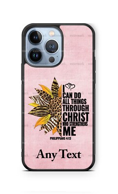 I Can Do All Things Thru Christ Christian Phone Case For iPhone Samsung Google
