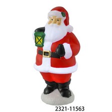 Holiday Time 11" Light Up Tabletop Santa Claus Christmas Blow Mold NWT Works